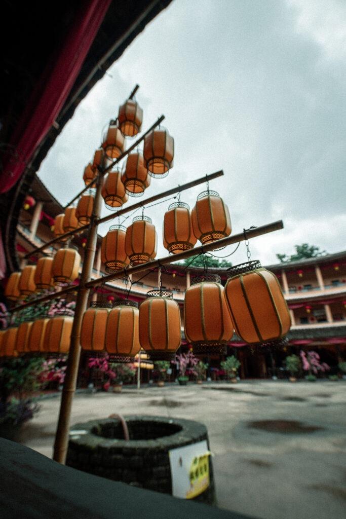 中山客家土樓內的裝飾